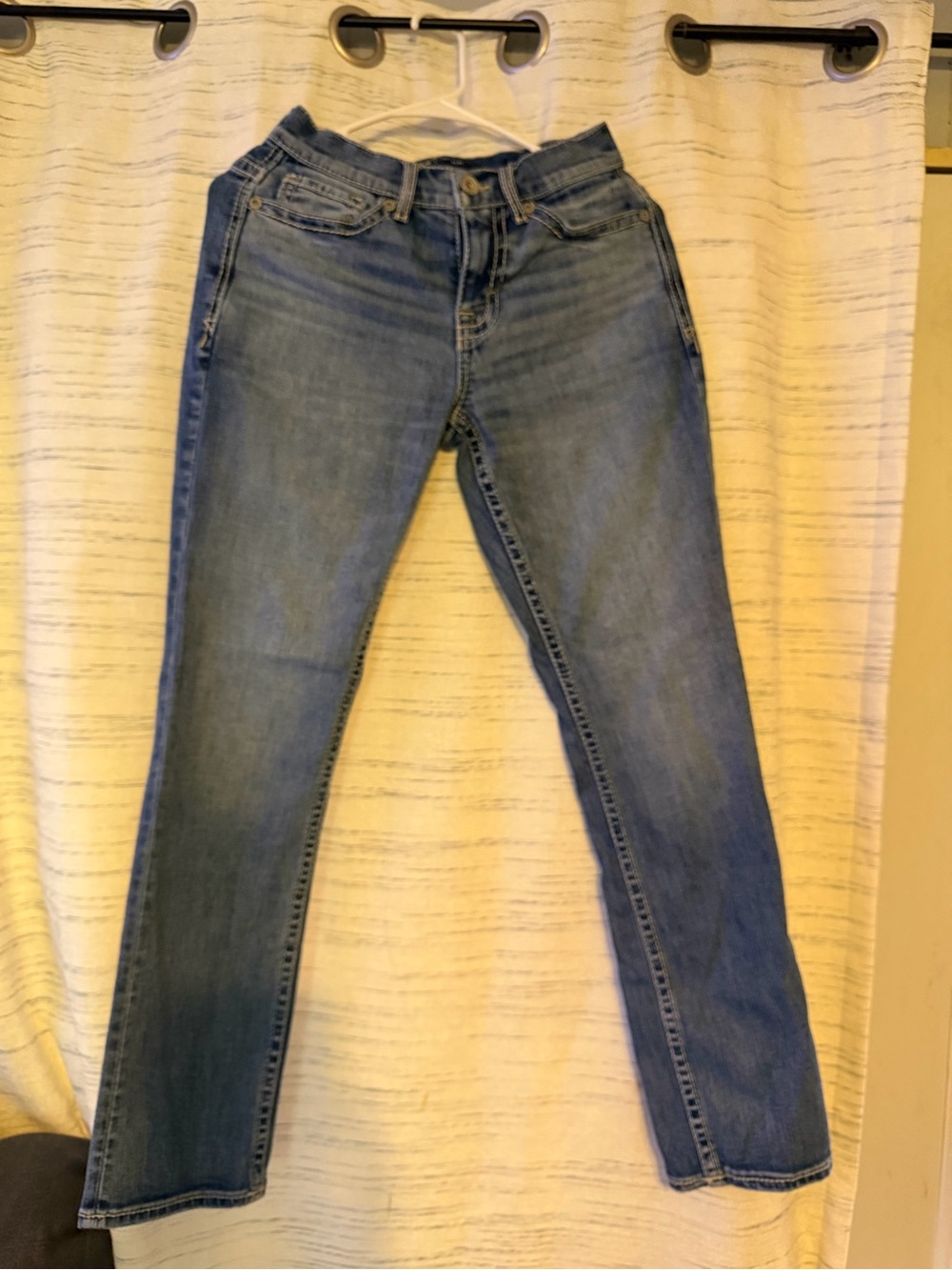 BKE Men's Slim Straight Jeans - Light Blue Denim